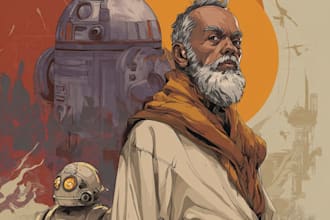 create star wars and sci fi illustration