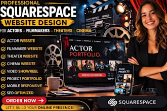 squarespace theater website actor website filmmaker site cinema website