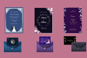design elegant wedding invitation or event invitation card