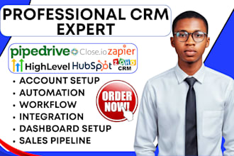 setup zapier gohighlevel zoho crm hubspot pipedrive close io ghl lead automation