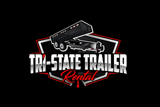 create exclusive and marvelous dump trailer logo design