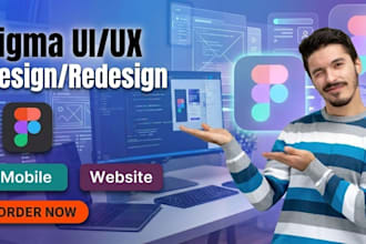 design figma website UI, UX, mockup, and full website design
