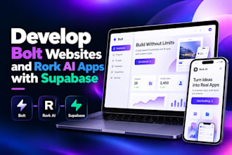 develop bolt websites and rork ai apps with supabase