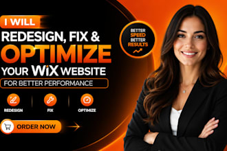 redesign, fix and optimize your wix website for better performance