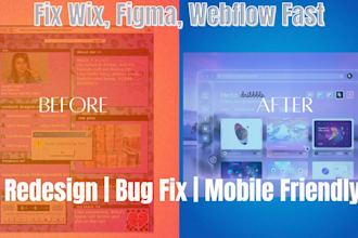 fix redesign and optimize wix figma to wix and webflow sites