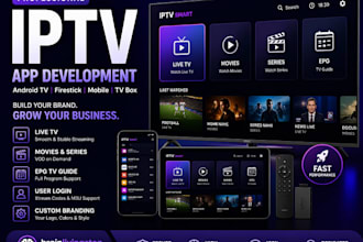 develop custom iptv app for android TV firestick and mobile