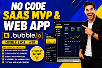 build bubble io app bubble ai website bubble io saas mvp flutterflow no code app