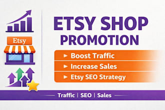 do etsy shop promotion, etsy SEO marketing to boost etsy sales and traffic