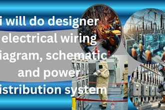 do designer electrical wiring diagram, schematic and power distribution system