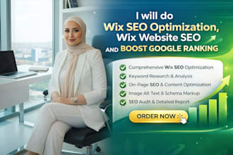 do wix SEO optimization, website  and boost google ranking