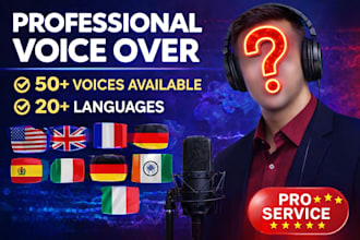 do professional ai voice over in multiple languages