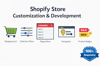 customize shopify store do product collection page filter megamenu navigation