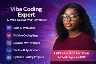 develop or fix ai web apps using vibe coding, lovable, replit and base44