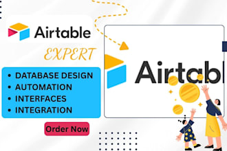 build your airtable databases ,be your airtable expert, airtable automation