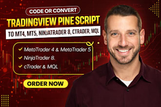 code or convert tradingview pine script to mt4 mt5, ninjatrader 8, ctrader mql