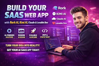build saas web app using rork, rork ai, kimi ai, claude and lovable dev