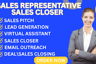 sales rep high ticket sales closer b2b sales representative salesperson