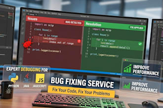 fix bugs in your python, java, or javascript code