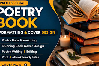 design format your poetry book, children book,  layout adobe indesign, KDP
