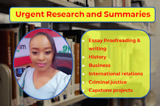 tutor and urgently edit and refine your research