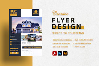 design creative flyer, corporate flyer, food flyer, fitness flyer, digital flyer