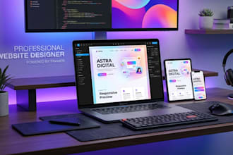 design and build a modern framer website landing page with SEO