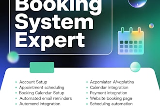 setup full booking system vagaro simplybookme zoho bookings setmore zapier vcita