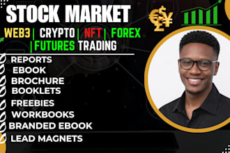 write finance, real estate forex trading and stock market lead magnet ebook
