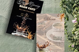 create restaurant or any small business promotion poster