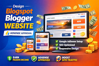 design blogspot blogger website for adsense approval