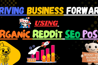 do organic promotion for ecommerce business, iptv, saas via reddit seo post