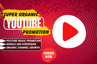 do superfast organic you tube video promotion and channel growth