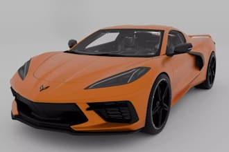 2d to 3d chevrolet vehicle for gta,indycar aero kit,f1 racing, automotive design