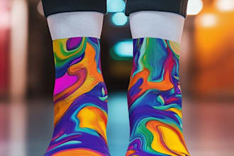 do sublimation unique socks design and shoes design