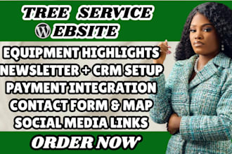 design wordpress tree service website tree removal website tree trimming website