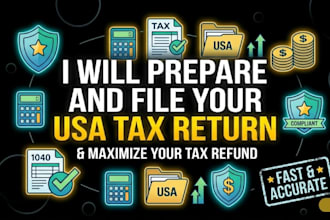 prepare and file your USA tax return and maximize your tax refund