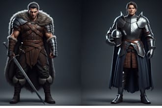 create realistic character illustration fantasy concept art digital painting