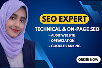 do onpage and technical SEO optimization for higher google ranking