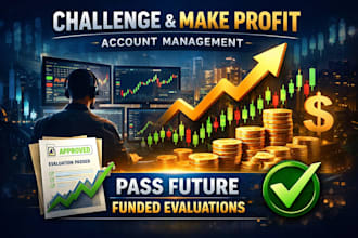 challenge and make profit, account management, pass future funded evaluation