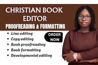 line edit, proofreading, KDP book formatting, christian manuscript editor