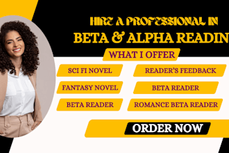 beta read romance novel, critique fantasy, childrens book beta reader