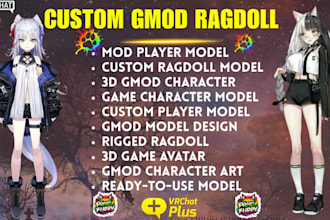 model gmod ragdoll model, custom playermodel and 3d character