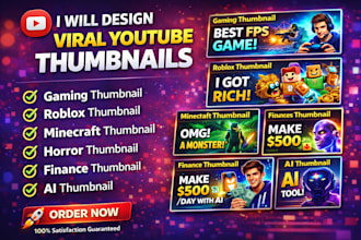 design attractive and amazing you tube thumbnails