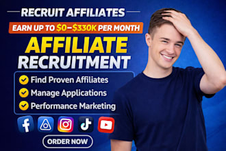 recruit targeted high converting affiliate to promote affiliate program
