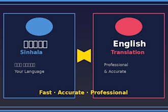 translate sinhala to english or english to sinhala accurately