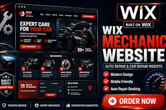 build wix mechanic website auto repair car repair website