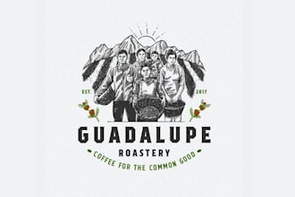 design a modern coffee logo for startups