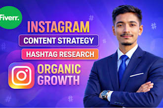 create instagram content plan and hashtag research