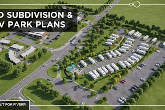 render animate masterplan, 3d site urban plan subdivision, residential community