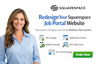redesign squarespace job portal website recruitment website hiring website